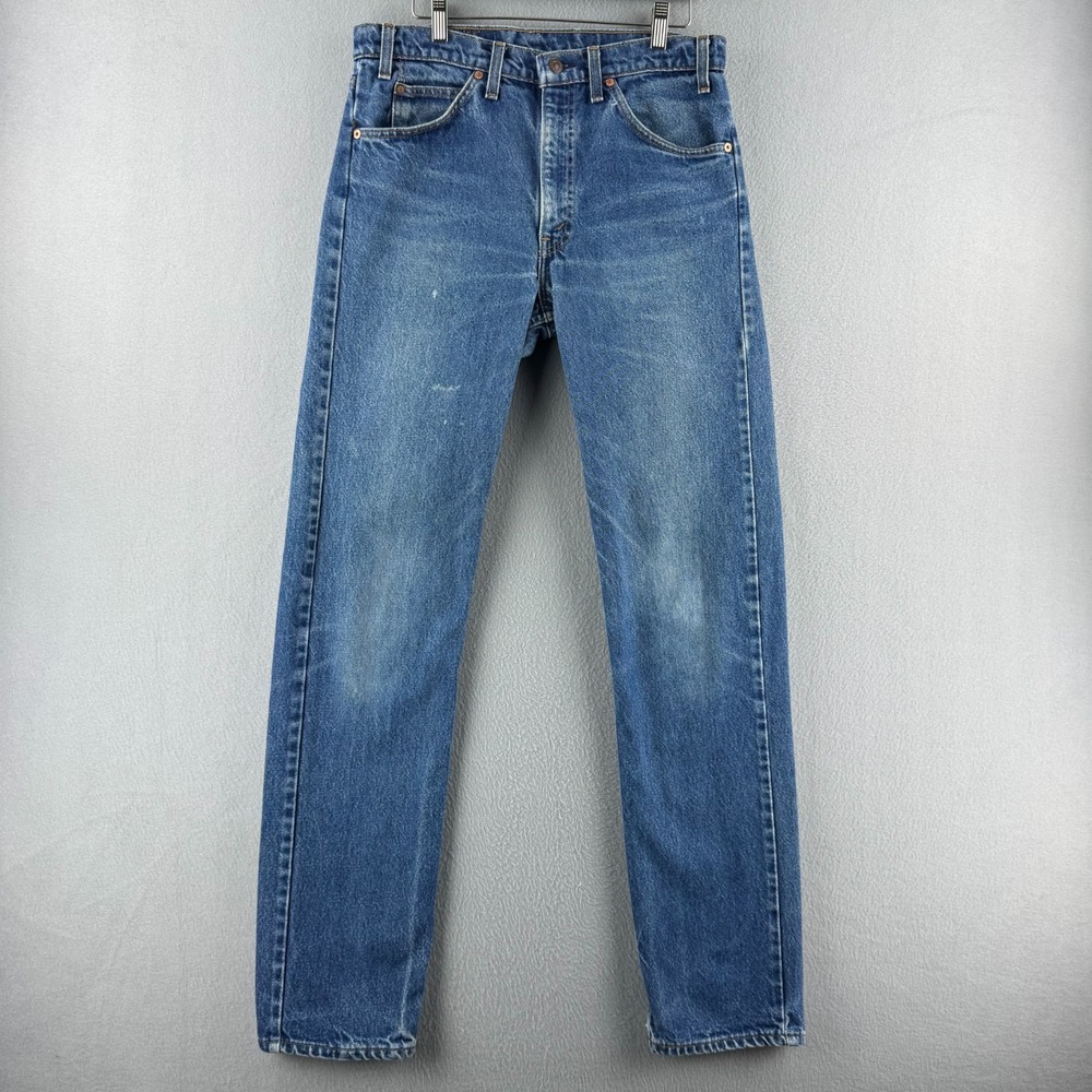 Vintage Levis Jeans Mens 33 (Fits 32x33 ) Orange Tab Denim 90s 505 Made in USA !